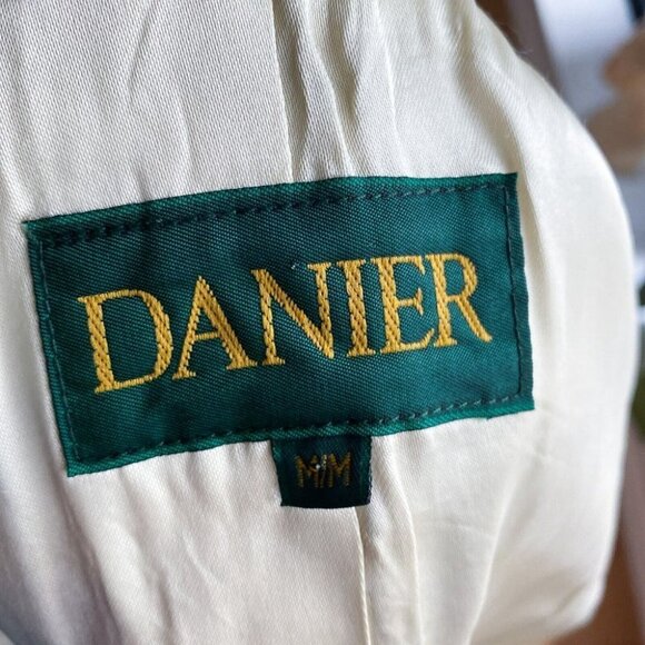 Vintage Earth Tones Colourblock Suede Button Down Cropped Short Sleeve Jacket S - Picture 7 of 7